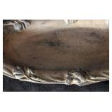 ML - Iron Bird Dish with Two Perched Birds on Rim - Decorative Cast Metal Tray