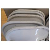 ML - White Metal Folding Chairs (Lot of 16)