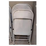 ML - White Metal Folding Chairs (Lot of 16)