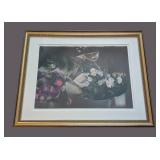 LR - Framed Floral Print - Bouquet in a Vase
