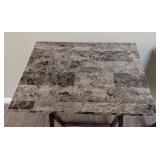 UL - Pair of Faux Marble Folding Tables