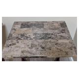 UL - Pair of Faux Marble Folding Tables