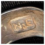 K - Sterling Silver Blue Opal Ring Size 6.5