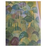 UL - Ruth Zarfati Print - Framed Colorful Garden Scene