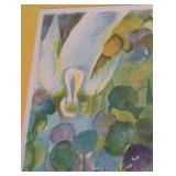 UL - Ruth Zarfati Print - Framed Colorful Garden Scene