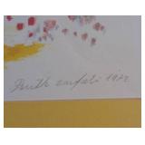 UL - Ruth Zarfati Print - Framed Colorful Garden Scene