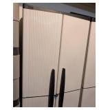 G - Plastic Storage Cabinets - 26 x 17 x 67.5 in - Pair (Lot of 2)