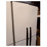 G - Plastic Storage Cabinets - 26 x 17 x 67.5 in - Pair (Lot of 2)