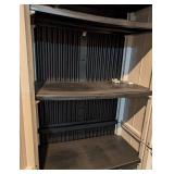 G - Plastic Storage Cabinets - 26 x 17 x 67.5 in - Pair (Lot of 2)