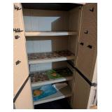 G - Storage Cabinets - Beige 2-Door & Gray 4-Door - 72 in H x 35 in W x 19 in D - Lot of 2