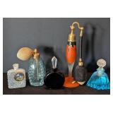 K - Five Vintage Perfume Bottles