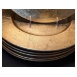 ML - Set of 12 Italian Gold Charger Plates - 13.5 in Diameter