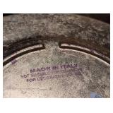 ML - Set of 12 Italian Gold Charger Plates - 13.5 in Diameter