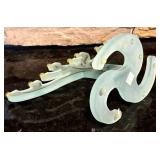 FR - Contemporary Frosted Glass Hanukkah Menorah by Andrew Pollock