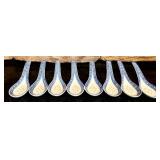 FR - Chinese Blue and White Rice Grain Porcelain Bowls and Spoons Set