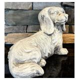 FR - Vintage Plaster Dog Sculpture 11.5 Inches Tall