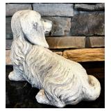 FR - Vintage Plaster Dog Sculpture 11.5 Inches Tall
