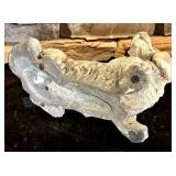 FR - Vintage Plaster Dog Sculpture 11.5 Inches Tall