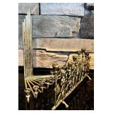 FR - Set of 2 Vintage Menorahs - Karshi Silver Plated Jerusalem and Brass Klezmer Band