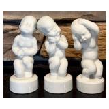 FR - Set of 3 Bing & Grondahl Porcelain Figurines Denmark #2206 #2207 #2208