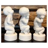 FR - Set of 3 Bing & Grondahl Porcelain Figurines Denmark #2206 #2207 #2208