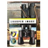 FR - Sharper Image 7x50 Outdoor UV Binoculars and Vintage Sports Illustrated 4x30 Binoculars Set