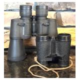FR - Sharper Image 7x50 Outdoor UV Binoculars and Vintage Sports Illustrated 4x30 Binoculars Set