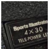 FR - Sharper Image 7x50 Outdoor UV Binoculars and Vintage Sports Illustrated 4x30 Binoculars Set