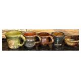 FR - Handmade SHG Pottery Collection - Mugs, Bowls, and Vases Assortment