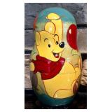 FR  - Set of 4 Winnie the Pooh Russian Nesting Dolls