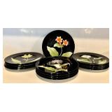 FR - Fitz and Floyd Fleurs de Minuit Floral Dinnerware Set - 15 Plates and 13 Mugs