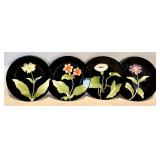 FR - Fitz and Floyd Fleurs de Minuit Floral Dinnerware Set - 15 Plates and 13 Mugs