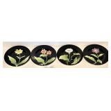FR - Fitz and Floyd Fleurs de Minuit Floral Dinnerware Set - 15 Plates and 13 Mugs