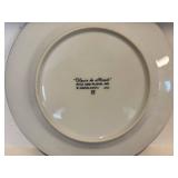 FR - Fitz and Floyd Fleurs de Minuit Floral Dinnerware Set - 15 Plates and 13 Mugs