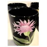 FR - Fitz and Floyd Fleurs de Minuit Floral Dinnerware Set - 15 Plates and 13 Mugs