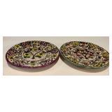 FR - Set of 6 Cruz Family Spanish Hand Painted 6-Inch Pottery Plates