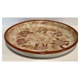 FR - Vintage Samburu Safari Sigma Stoneware Platter by The Design Works of Bedford Stuyvesant