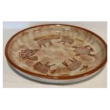 FR - Vintage Samburu Safari Sigma Stoneware Platter by The Design Works of Bedford Stuyvesant