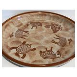 FR - Vintage Samburu Safari Sigma Stoneware Platter by The Design Works of Bedford Stuyvesant