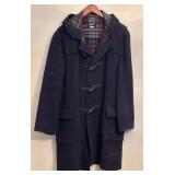 LR - Gloverall Original English Duffle Coat with Hood Size 44