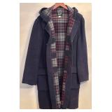 LR - Gloverall Original English Duffle Coat with Hood Size 44