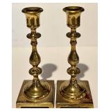 FR - Collection of 3 Pairs and 1 Brass Candlestick, Includes Israeli Piece