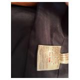 SR - Marina Rinaldi Long Black Suede Jacket Size 25 Made in Spain