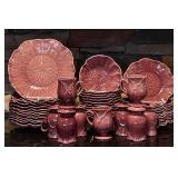 K - Vintage Lotus by Metlox Poppytrail Set: 13 Dinner Plates, 12 Bowls, 9 Mugs