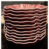 K - Vintage Lotus by Metlox Poppytrail Set: 13 Dinner Plates, 12 Bowls, 9 Mugs