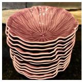 K - Vintage Lotus by Metlox Poppytrail Set: 13 Dinner Plates, 12 Bowls, 9 Mugs