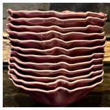 K - Vintage Lotus by Metlox Poppytrail Set: 13 Dinner Plates, 12 Bowls, 9 Mugs