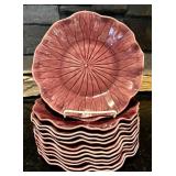 K - Vintage Lotus by Metlox Poppytrail Set: 13 Dinner Plates, 12 Bowls, 9 Mugs