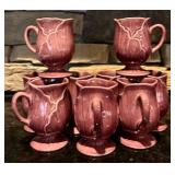 K - Vintage Lotus by Metlox Poppytrail Set: 13 Dinner Plates, 12 Bowls, 9 Mugs