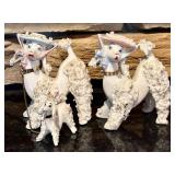 FR - Set of 3 Vintage 1950s Spaghetti Poodle Figurines